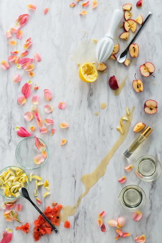 Red apple , Lemon zest